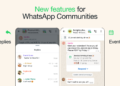 whatsapp communities events