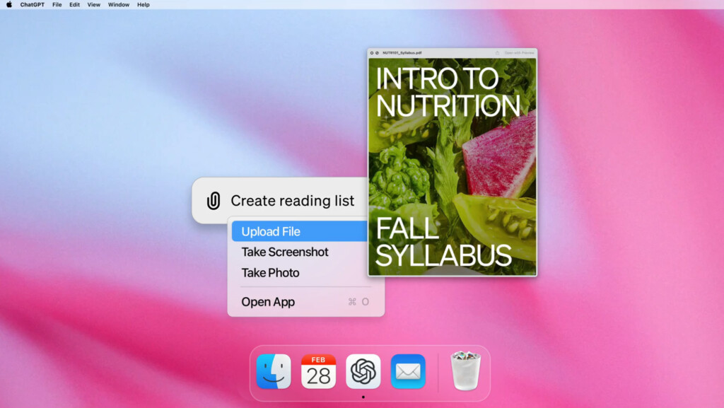 ChatGPT macOS available to all