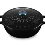 Le Creuset 22cm black marmite pot