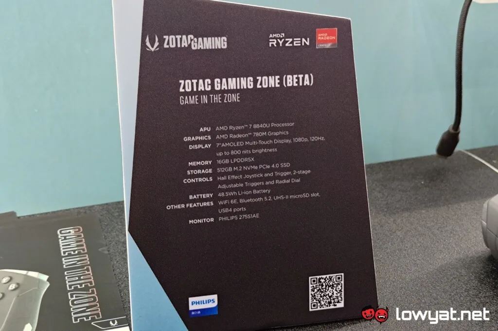 Zotac Gaming Zone specs