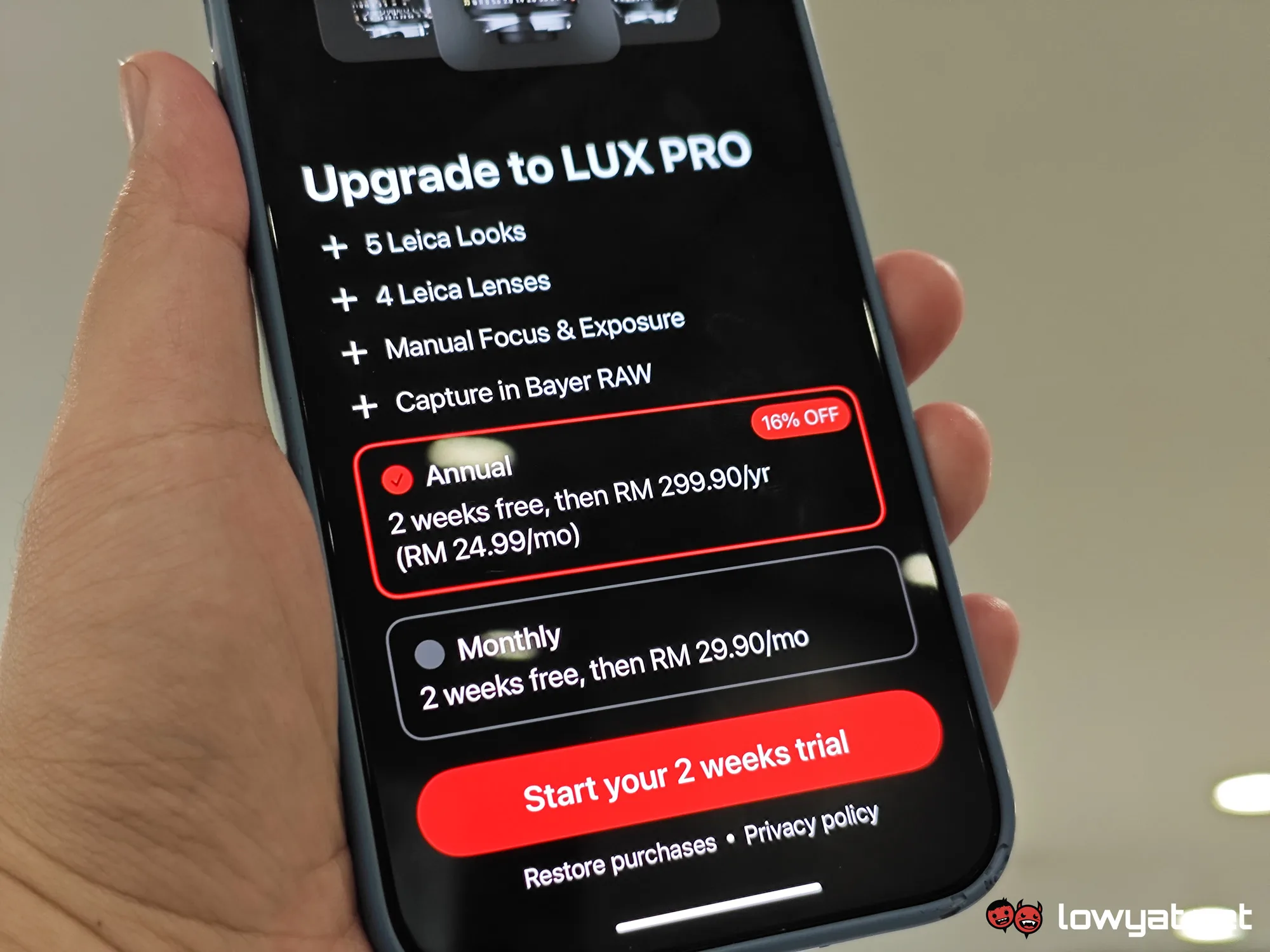 leica lux iphone app