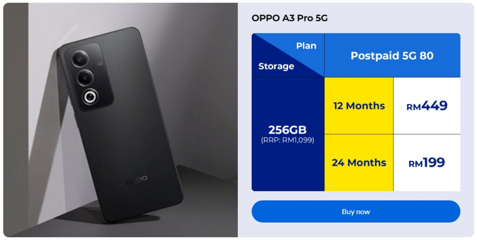 OPPO A3 Pro 5G CelcomDigi deal