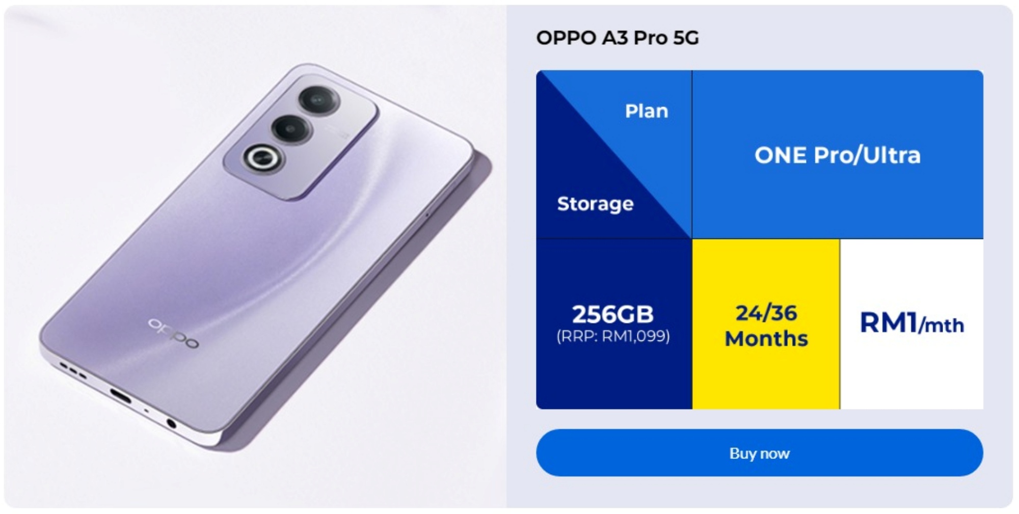 OPPO A3 Pro 5G CelcomDigi deal