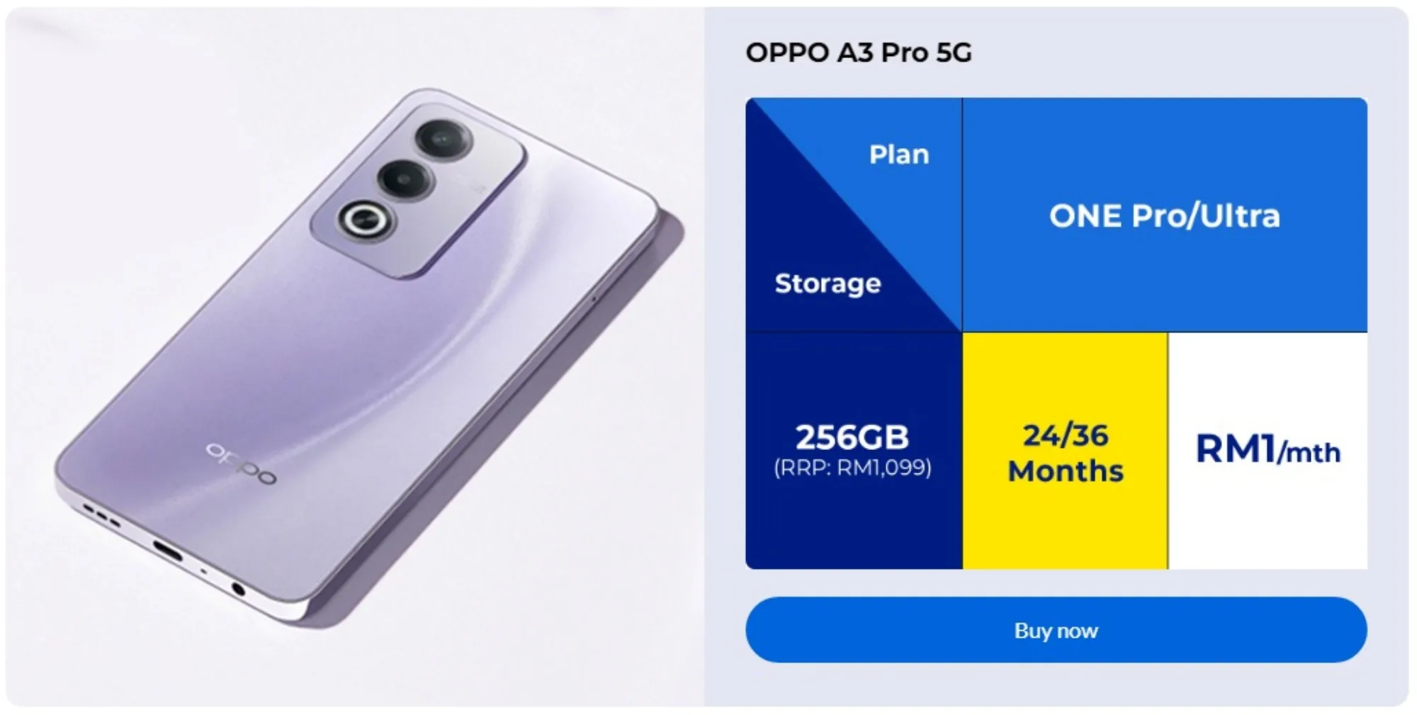 OPPO A3 Pro 5G CelcomDigi deal