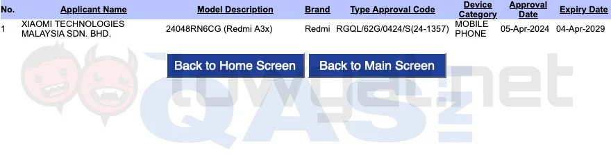 redmi a3x sirim