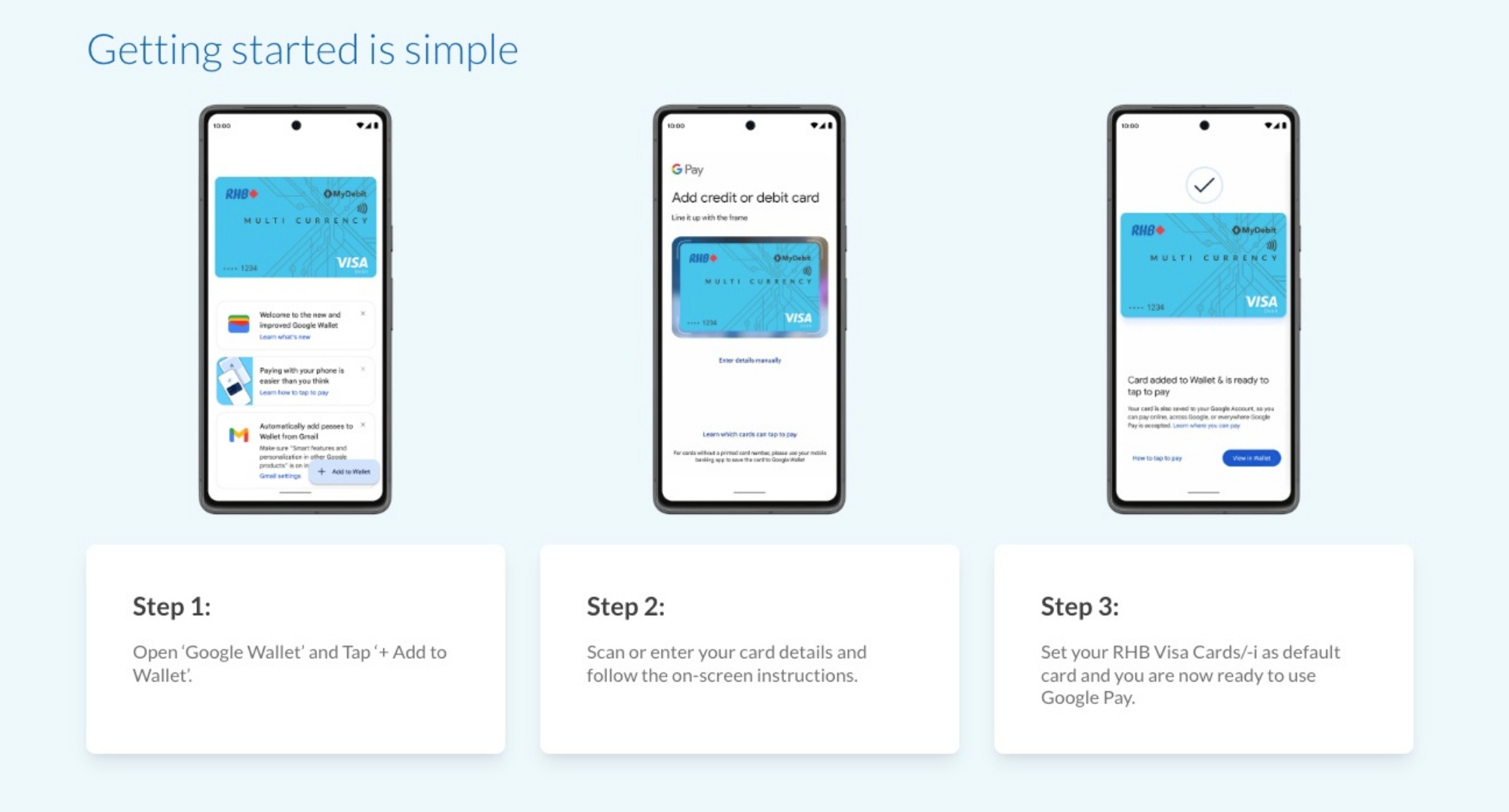 RHB Bank Google Wallet