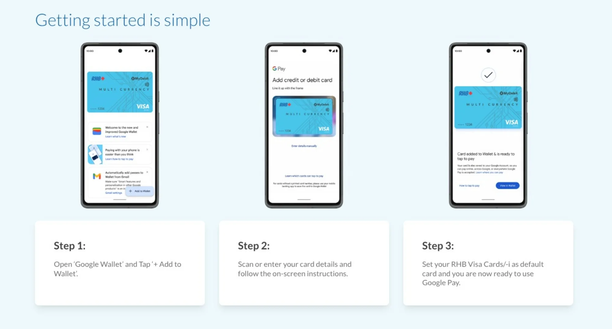 RHB Bank Google Wallet