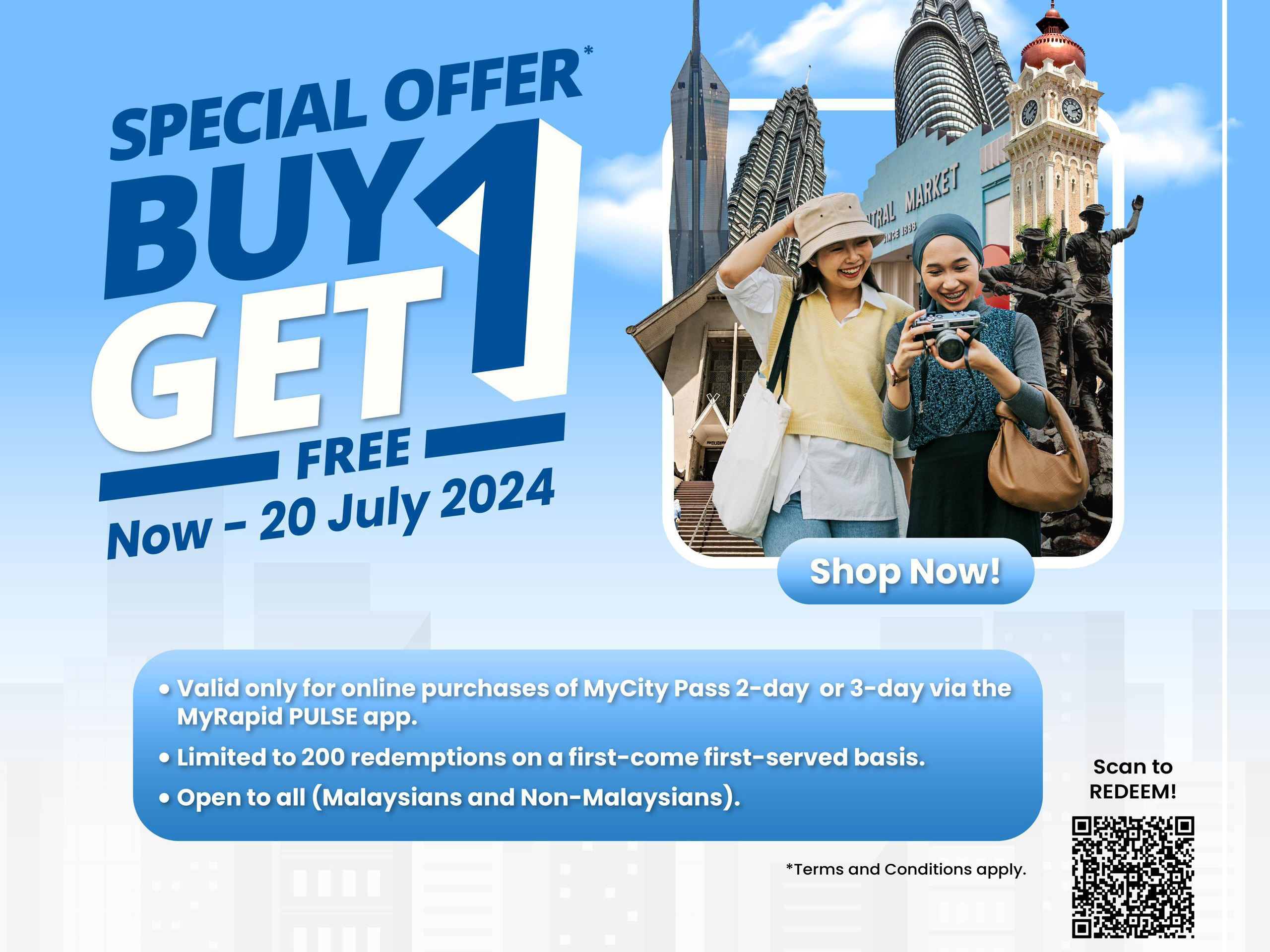 Rapid KL MyCity Pass Buy 1 Free 1