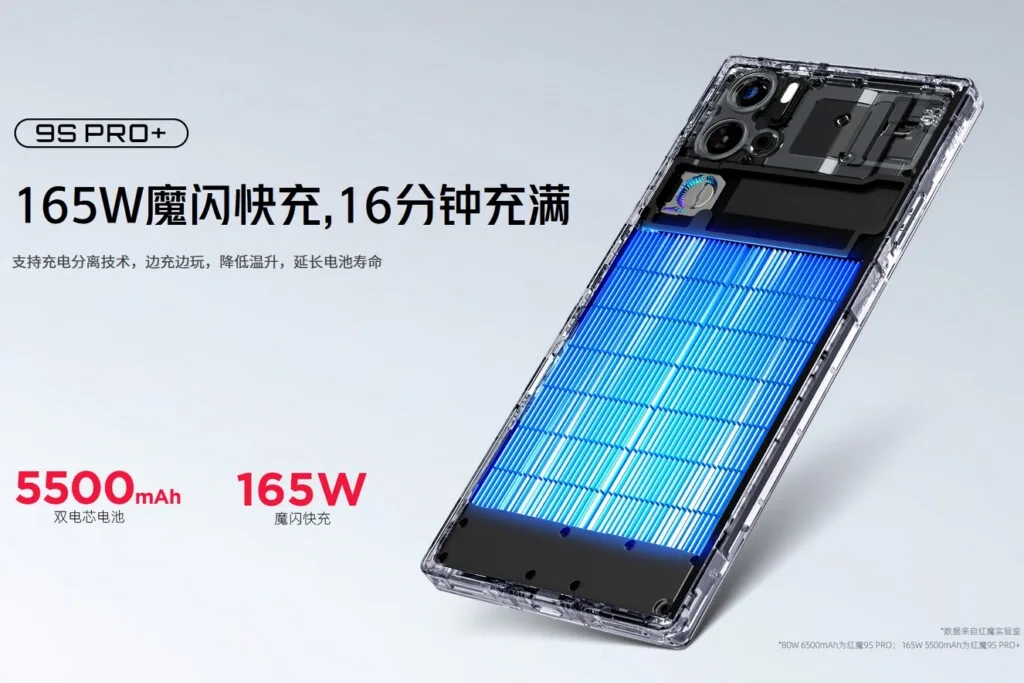 Redmagic 9S Pro Plus battery