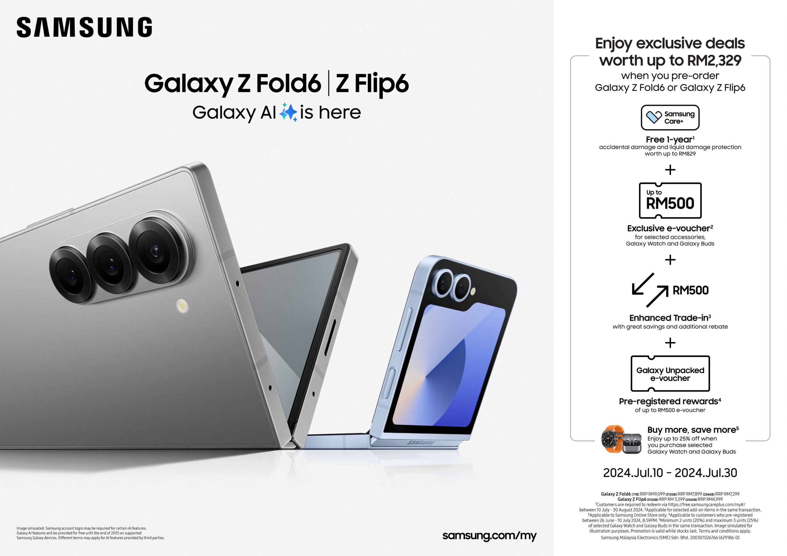 Samsung Galaxy Z Fold6 Flip6 launch