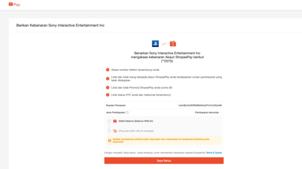 ShopeePay Support PlayStation Store