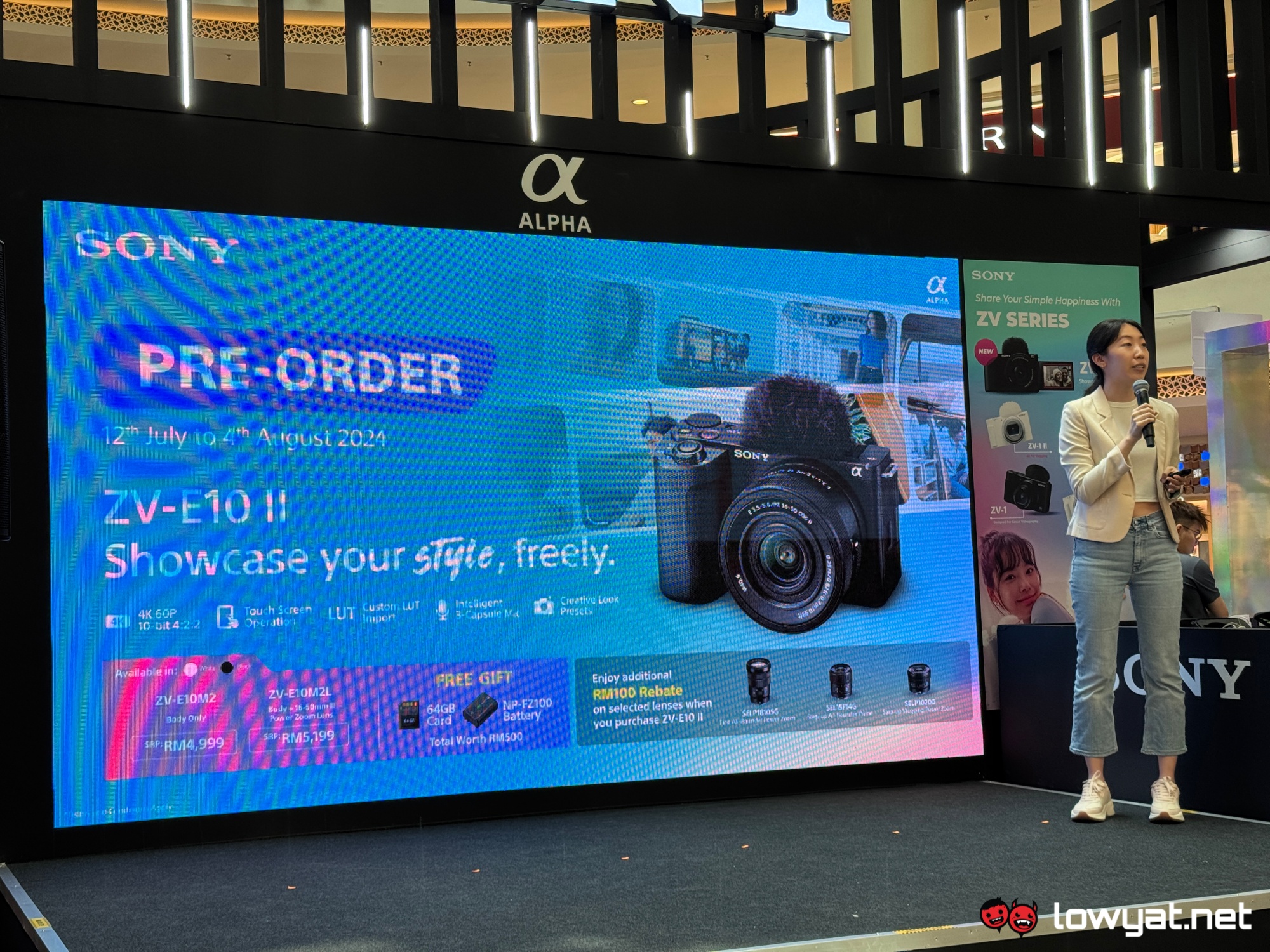 sony zv-e10 ii msia official