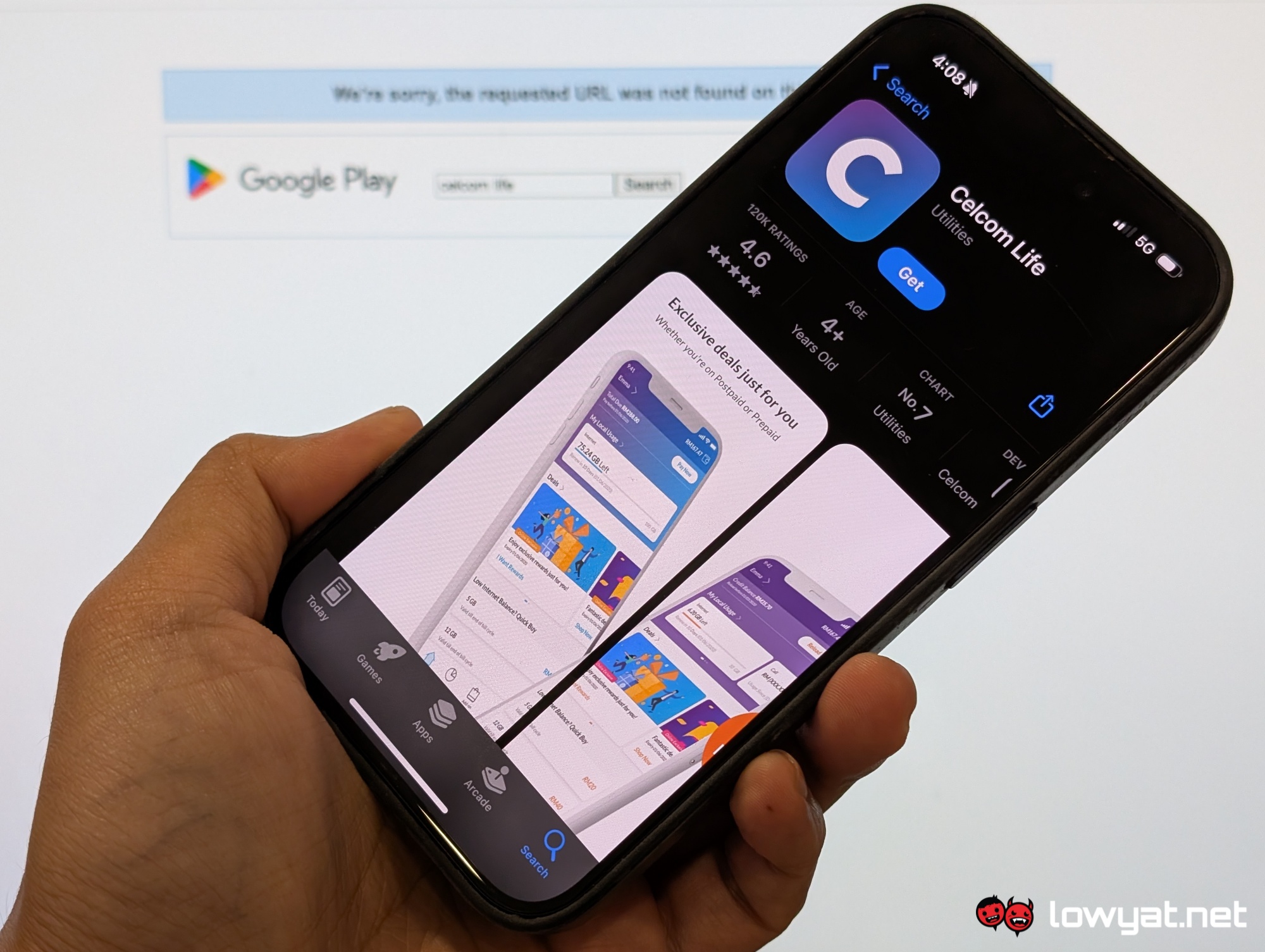 Celcom Life app missing from Google Play