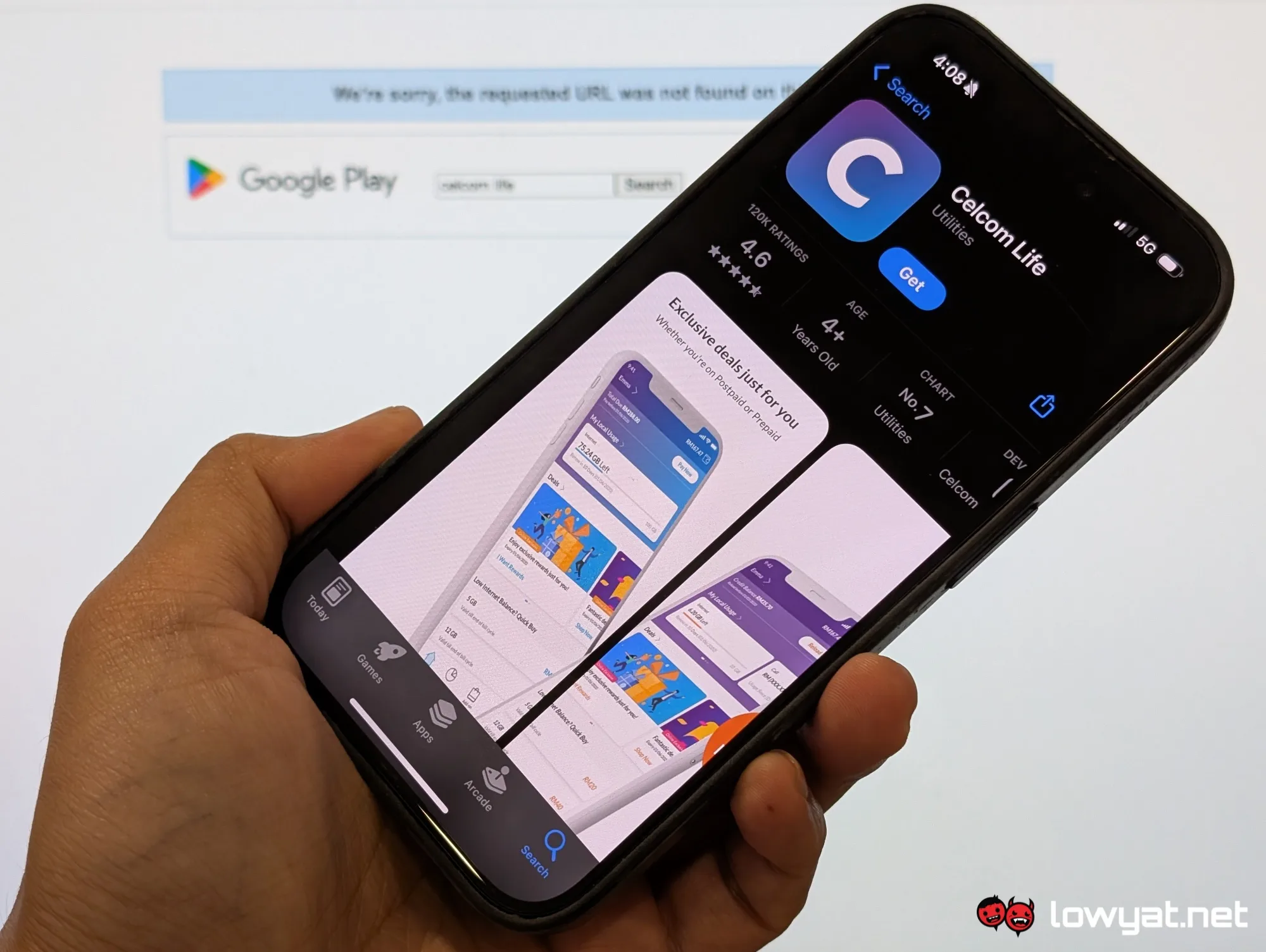 Celcom Life app missing from Google Play