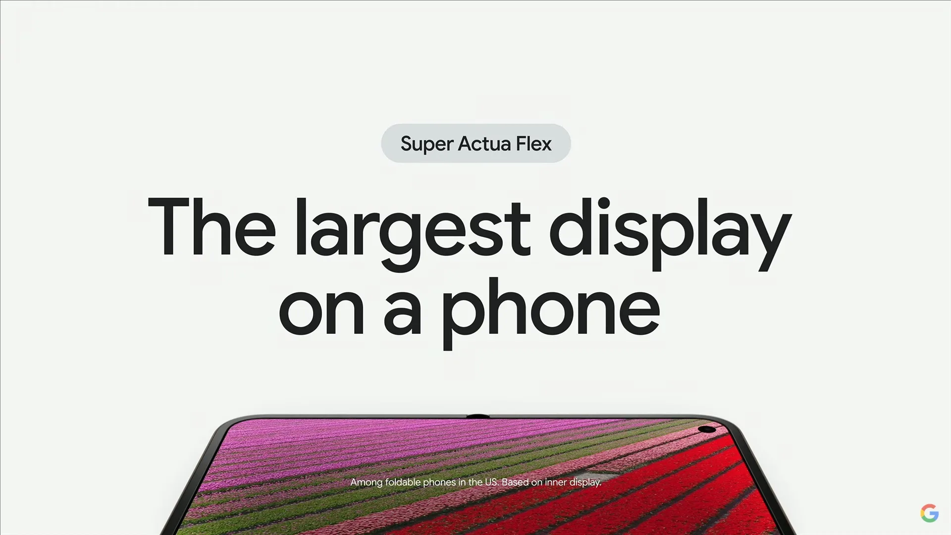 Google Pixel 9 Pro Fold largest display