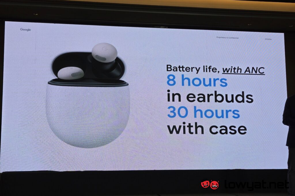 Google Pixel Buds Pro 2 battery