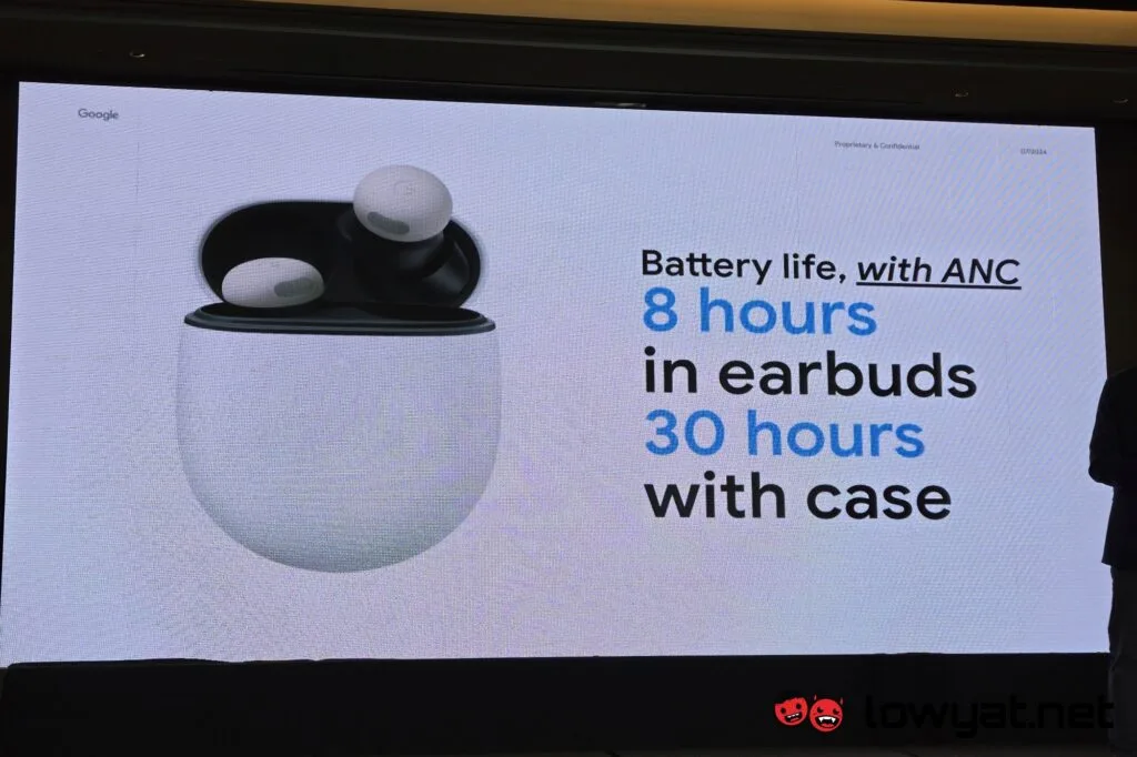Google Pixel Buds Pro 2 battery