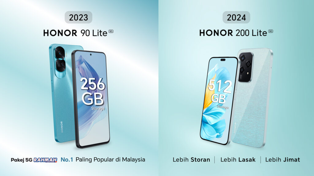 HONOR 200 Lite rahmah vs 90