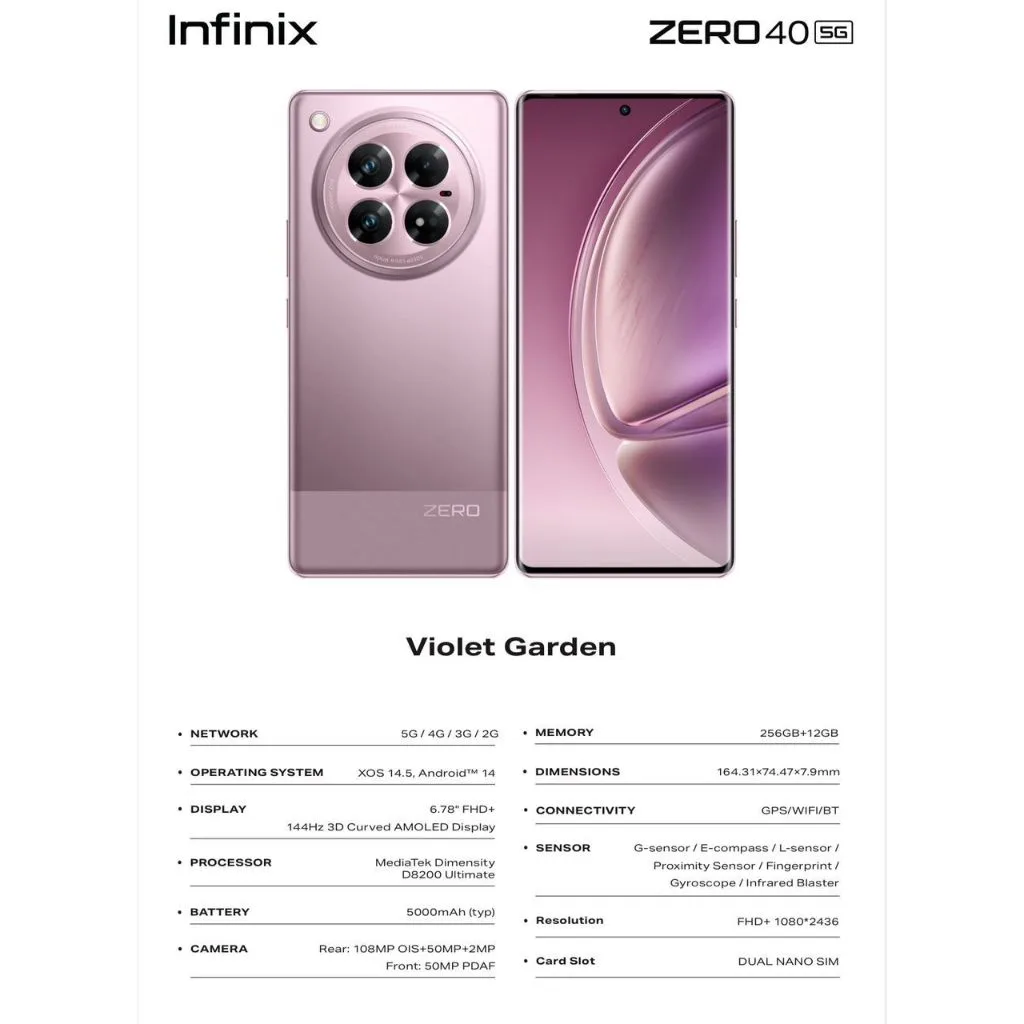 Infinix Zero 40