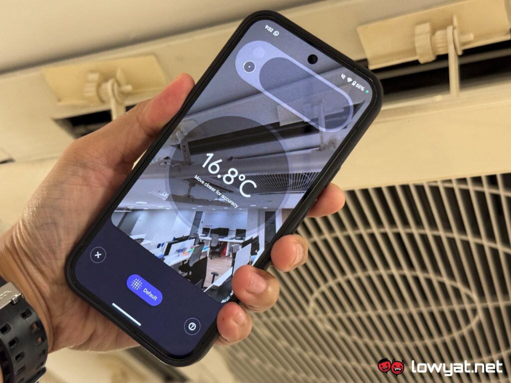 Pixel 9 Pro temperature sensor