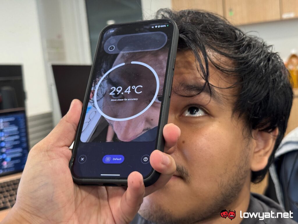 Pixel 9 Pro temperature sensor
