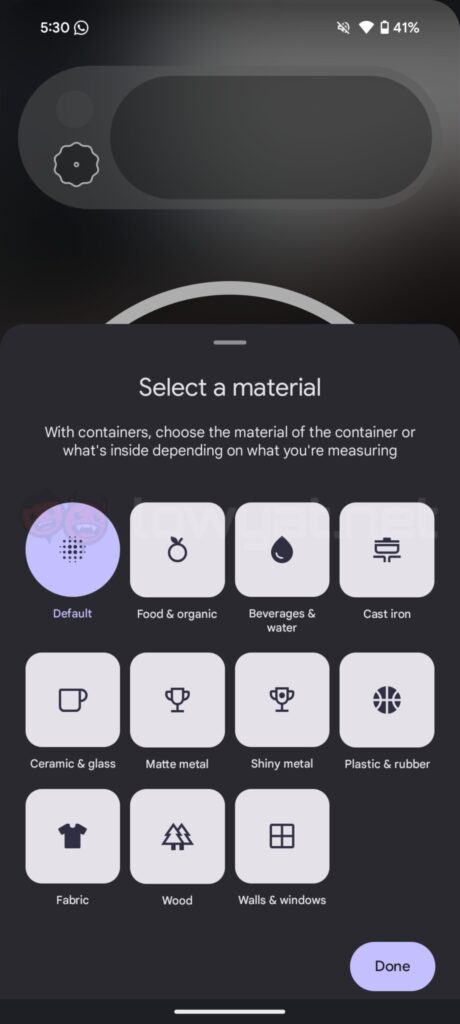 Pixel 9 Pro temperature sensor
