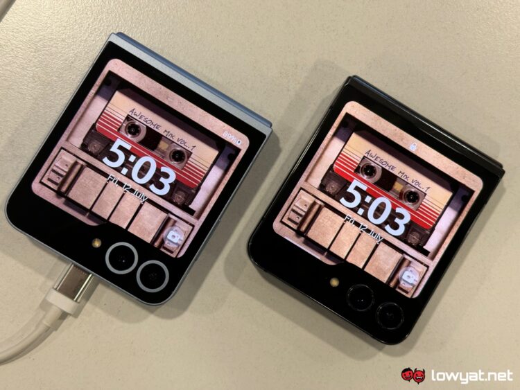 Samsung Galaxy Z Flip6 Flip5 design comparison