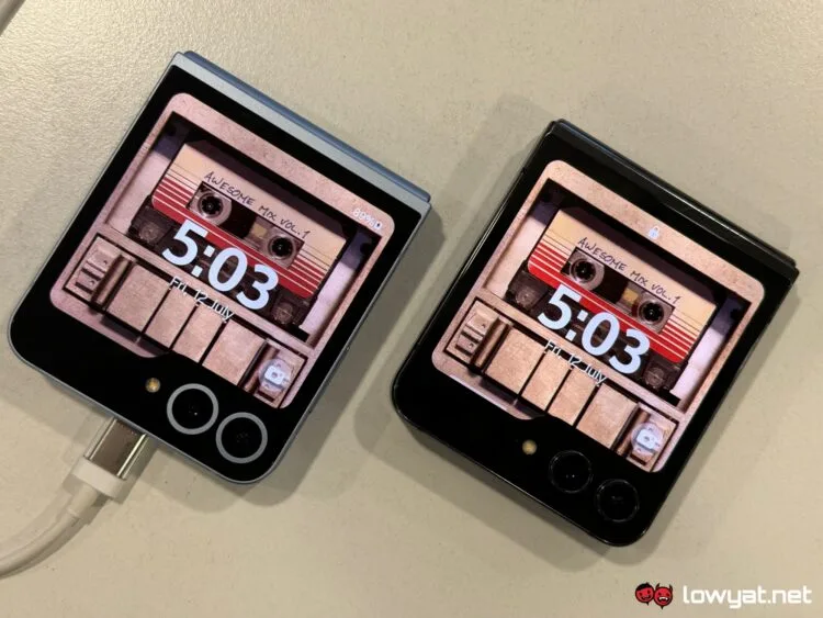 Samsung Galaxy Z Flip6 Flip5 design comparison