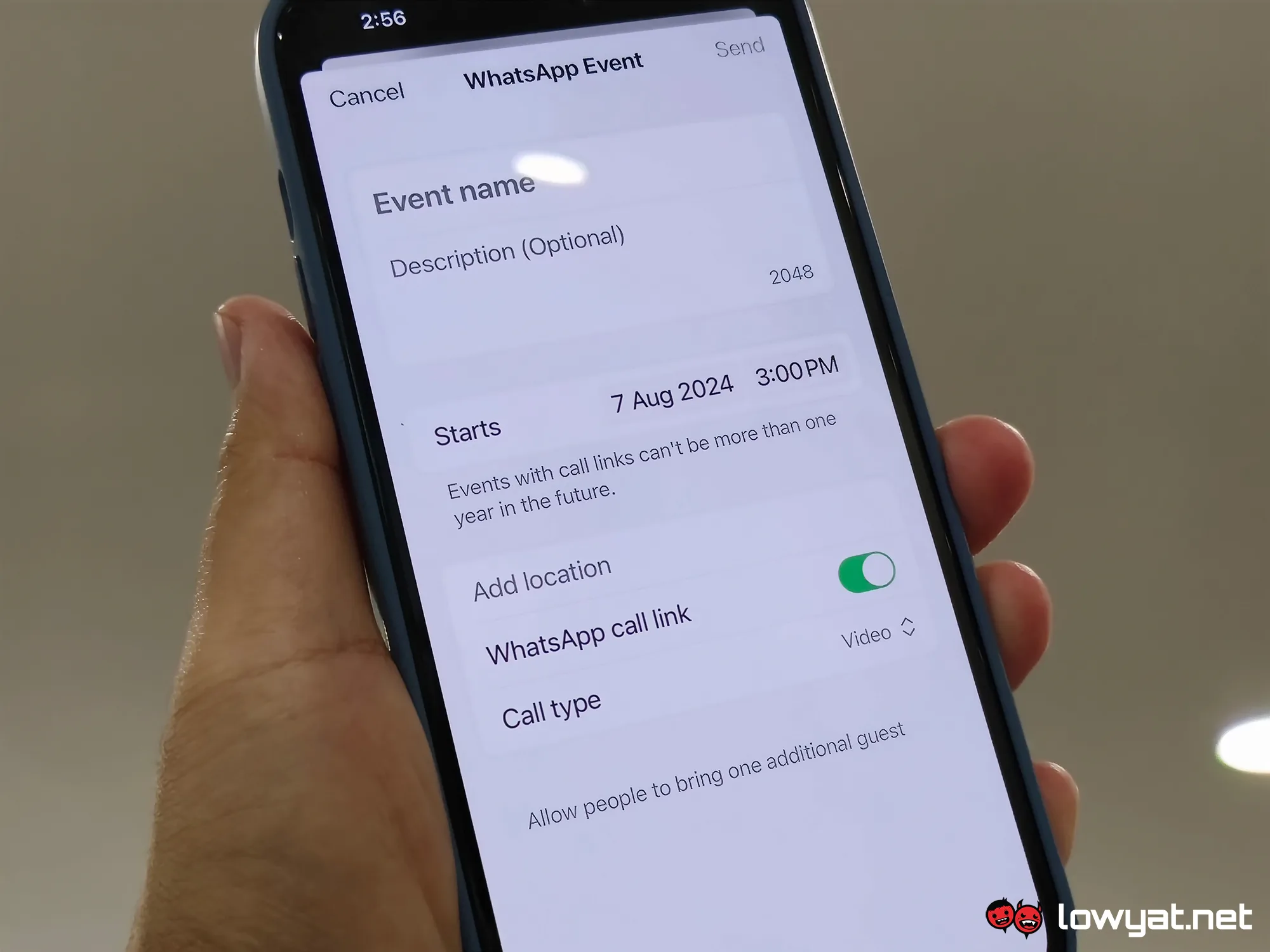 WhatsApp Group Chat Events