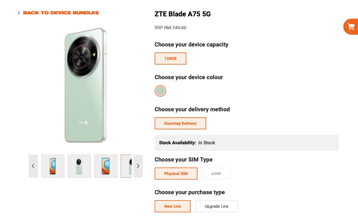ZTE Blade A75