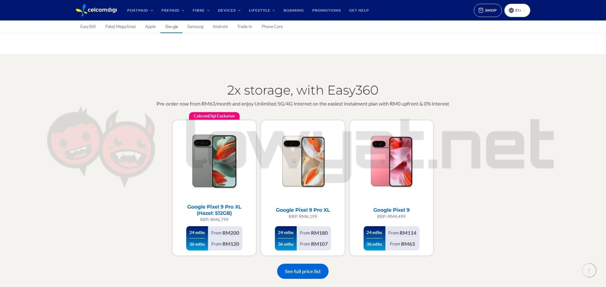 Google Pixel 9 series pre-order Malaysia