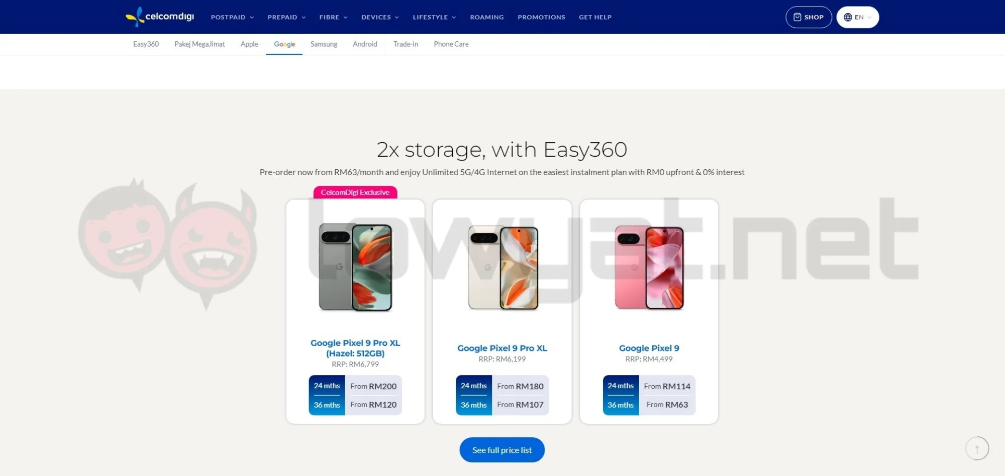Google Pixel 9 series pre-order Malaysia