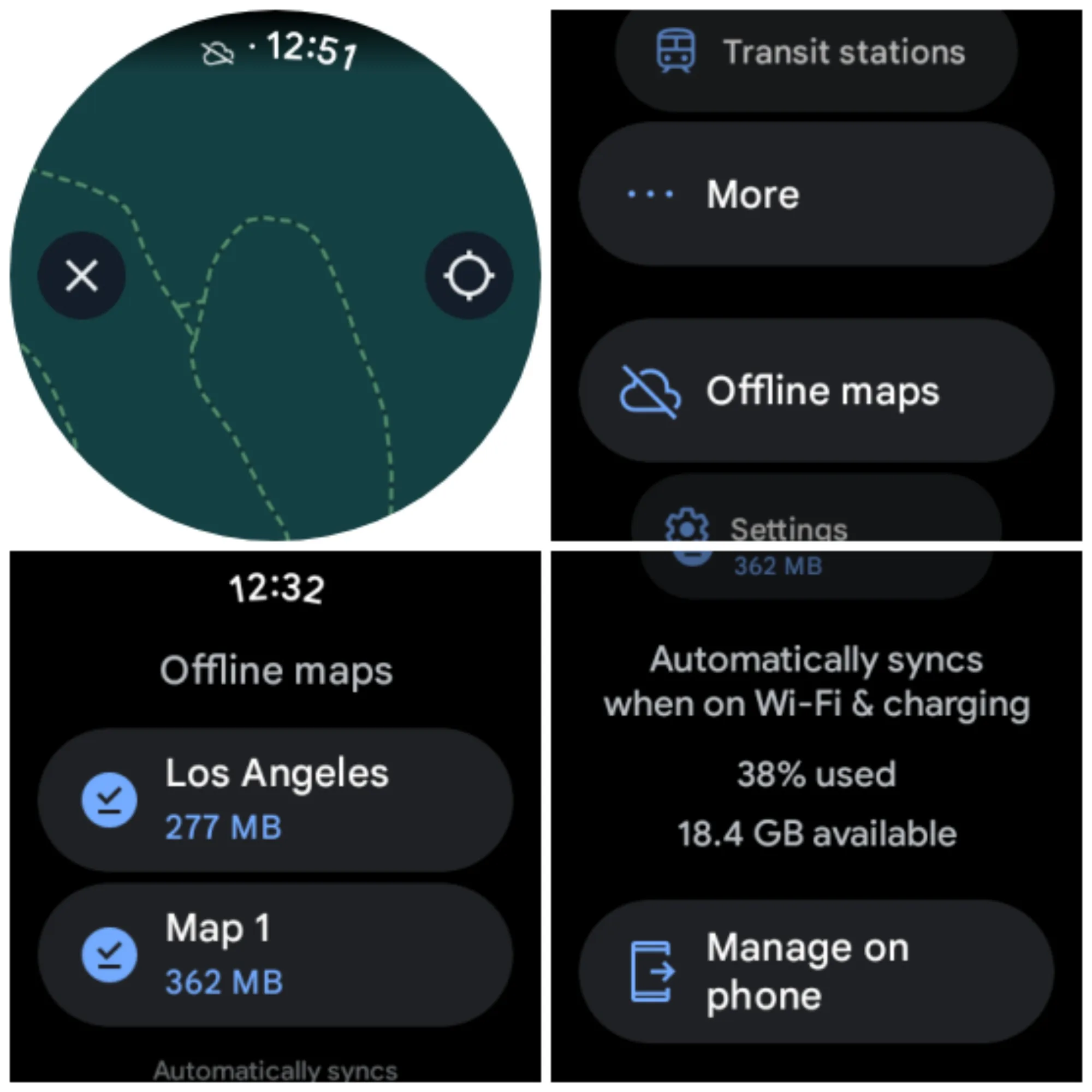 google_Wear OS Google Maps Offline support