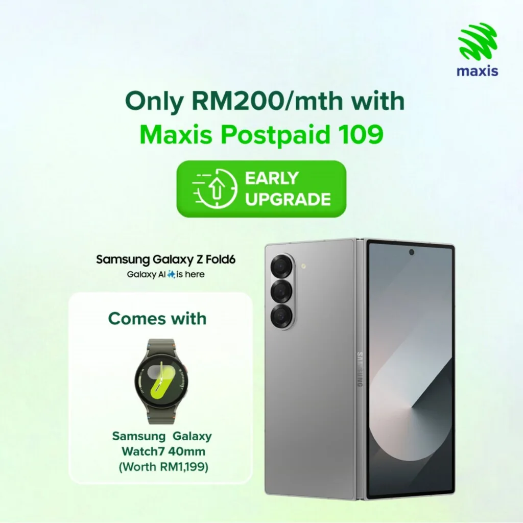 Maxis zerolution samsung galaxy z flip fold 6