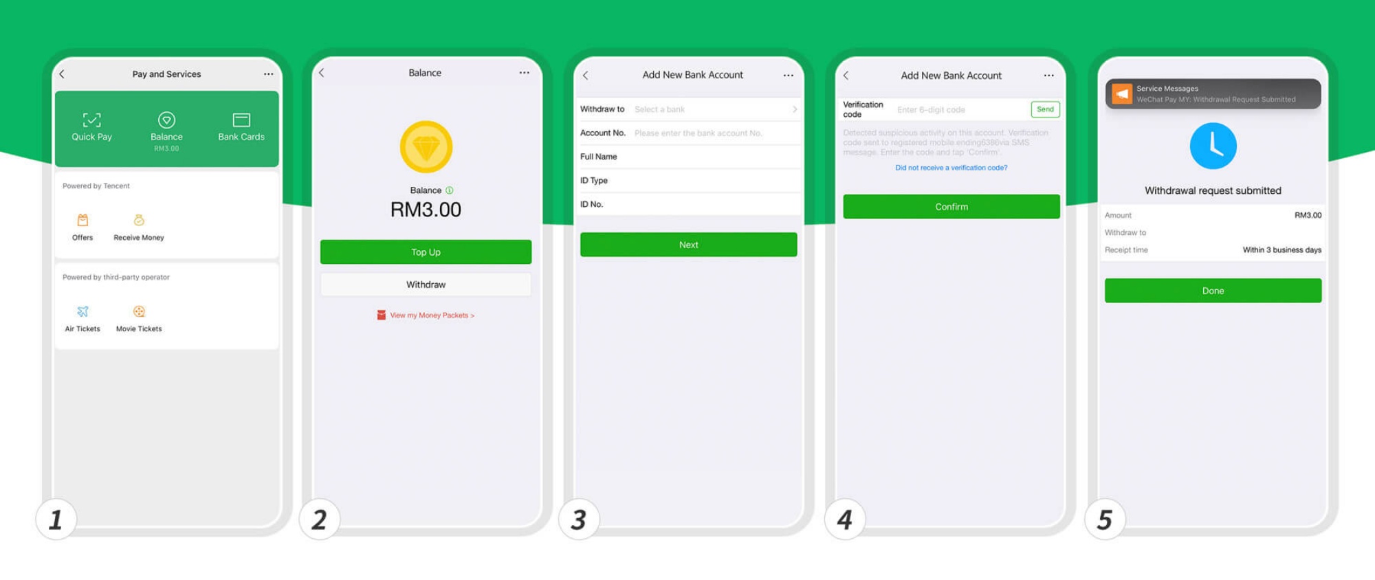 wechat pay discontinue msia september 2024