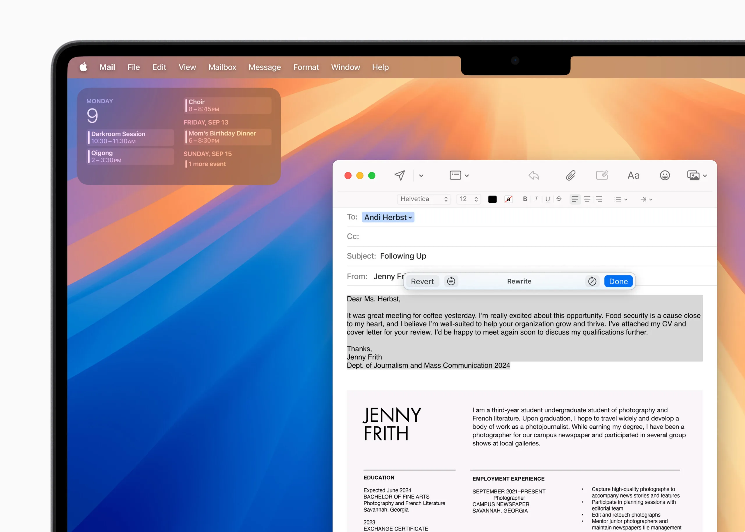 Apple Intelligence writing tools