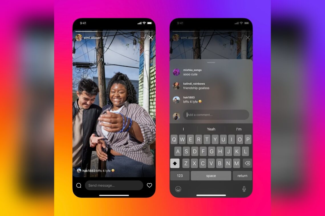 Instagram Stories comments