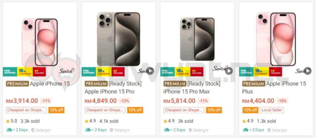 Apple knocks down iPhone 15 series prices