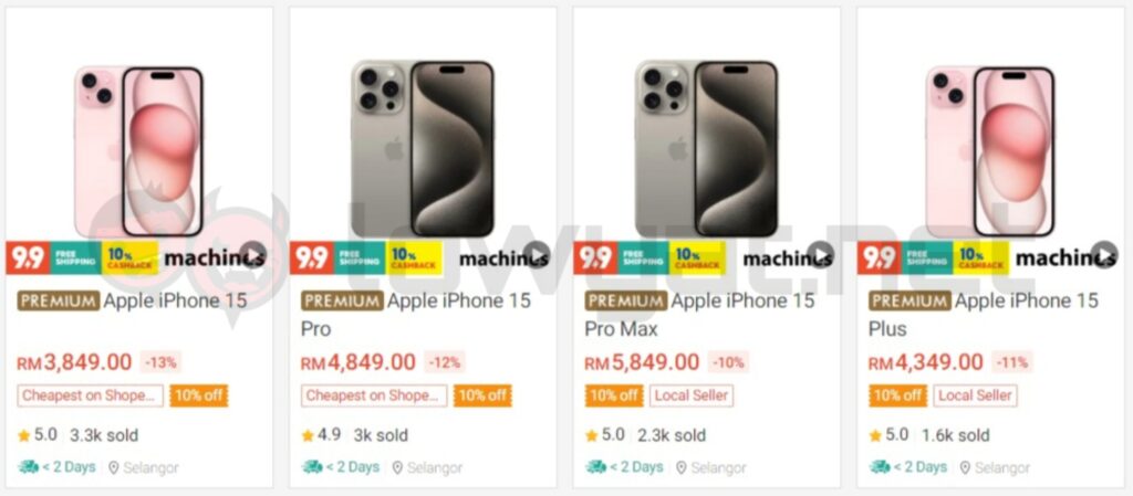 Apple knocks down iPhone 15 series prices