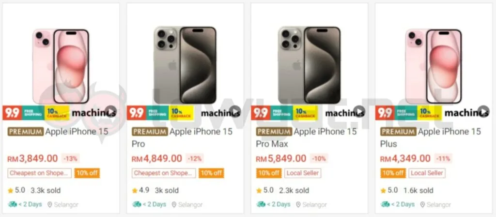 Apple knocks down iPhone 15 series prices