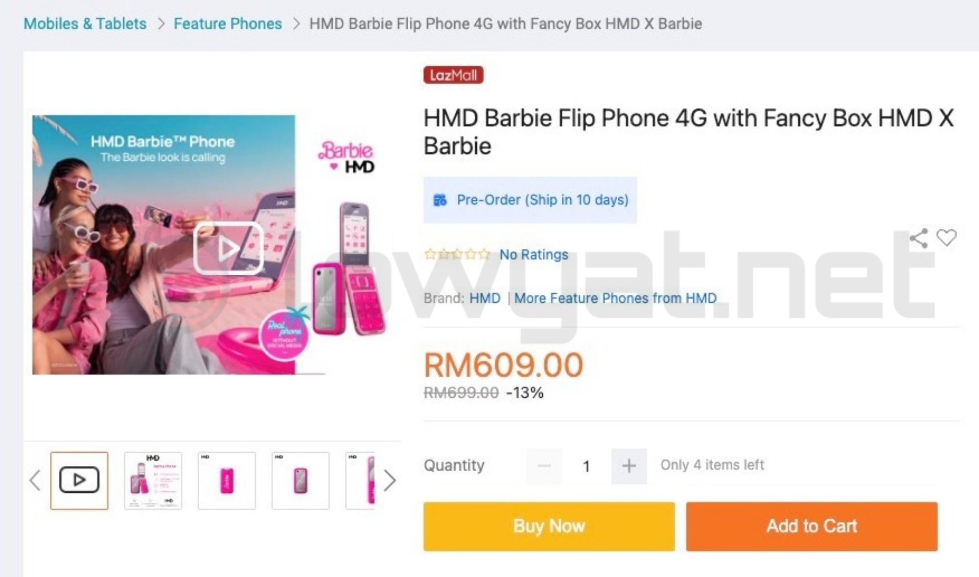 hmd barbie phone price malaysia