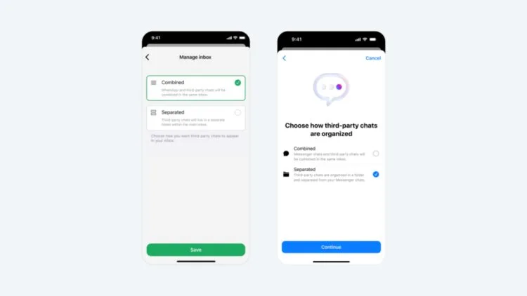 meta_Meta WhatsApp Messenger third-party integration EU