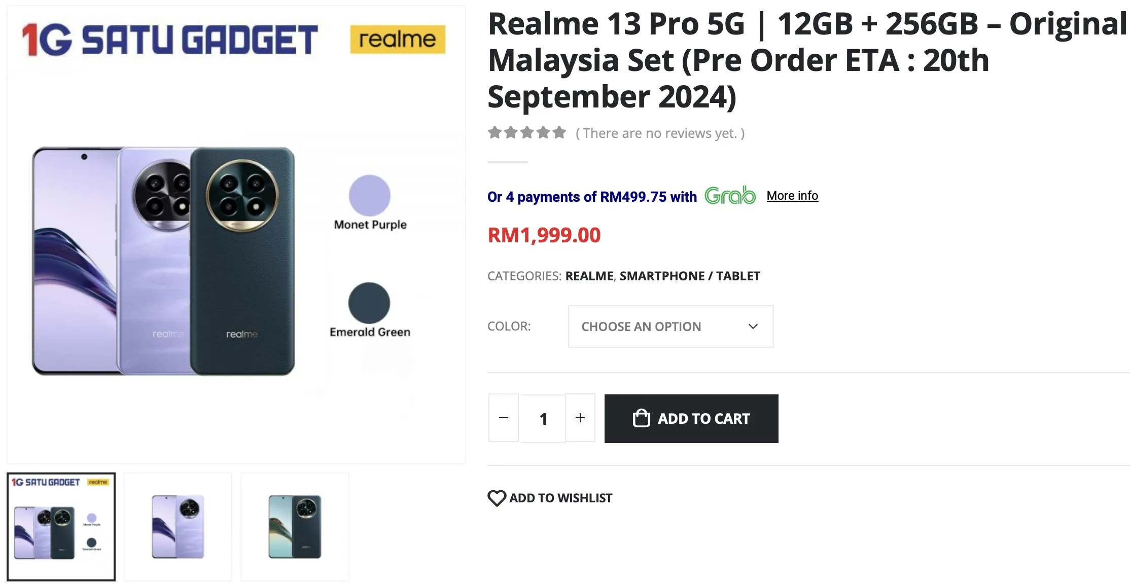 realme 13 Pro Malaysia Price