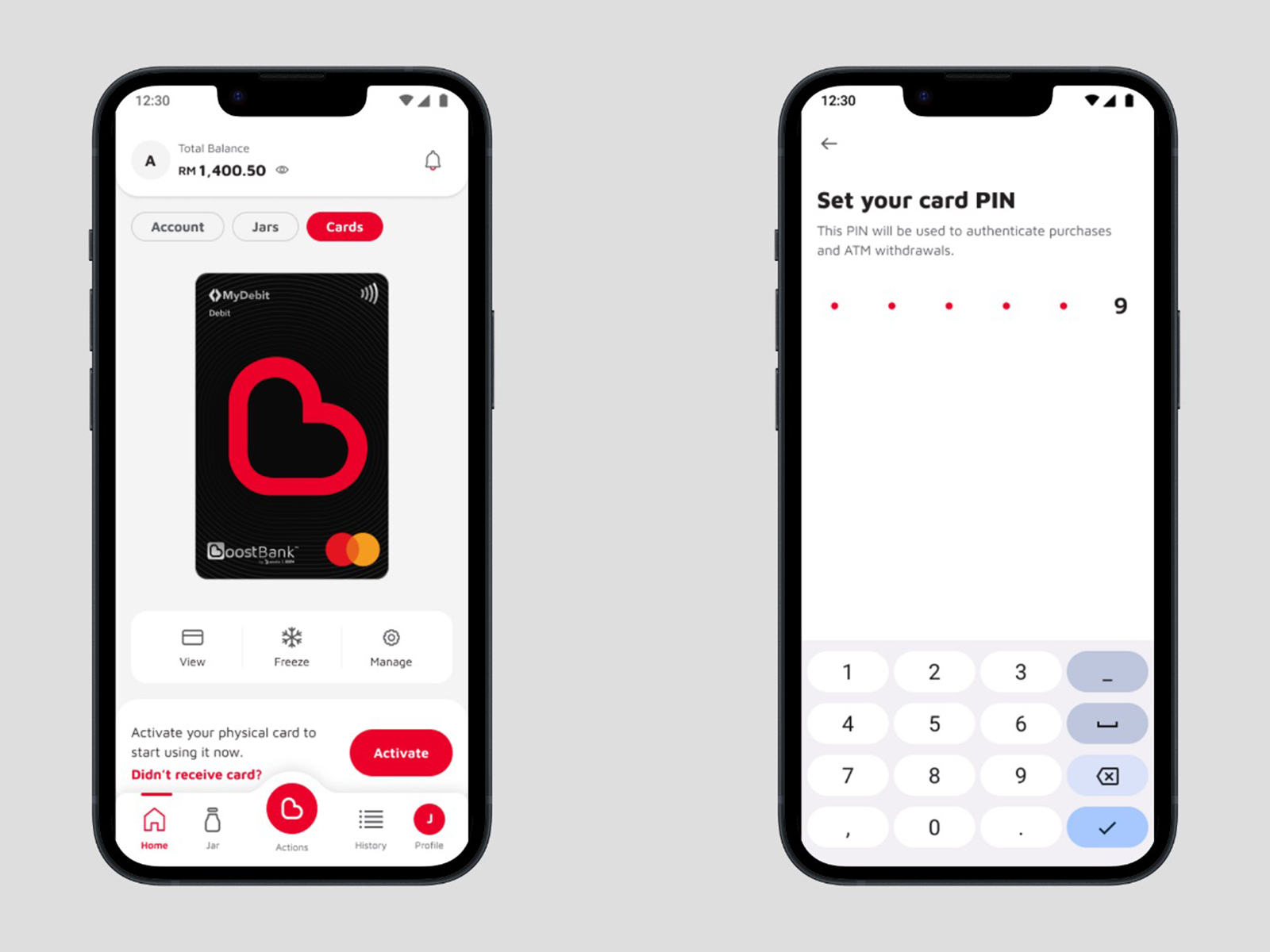 Boost Bank debit card