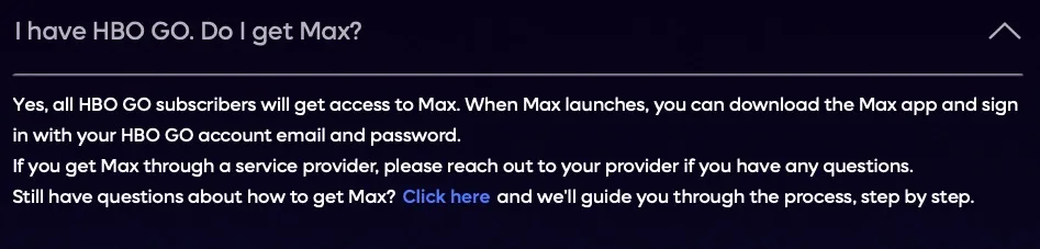 Max HBO GO