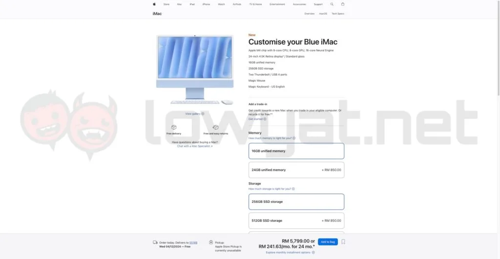 Apple M4 Mac mini iMac MacBook Pro Malaysia