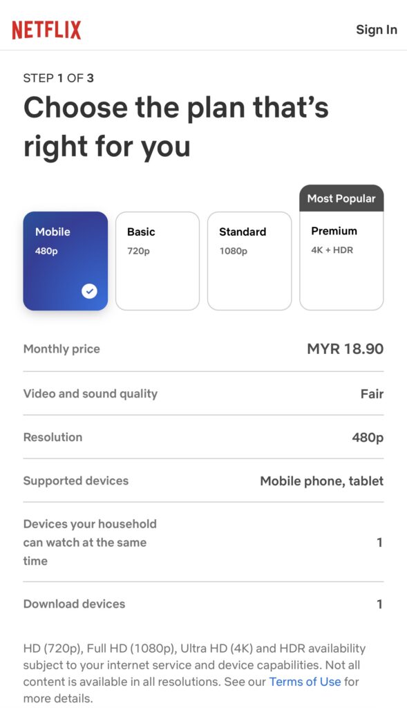 Astro Netflix unifi price change november 2024