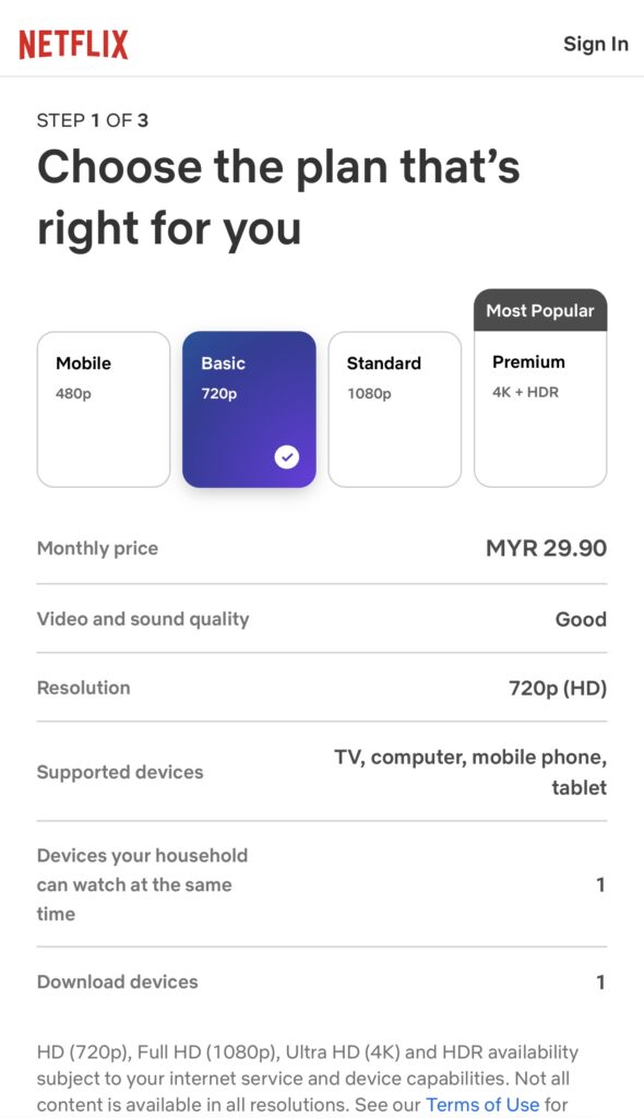 Astro Netflix unifi price change november 2024