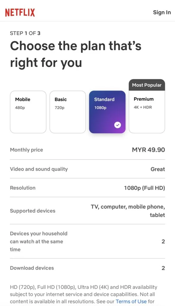Astro Netflix unifi price change november 2024
