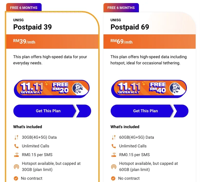 TM Unifi Mobile Postpaid Plans